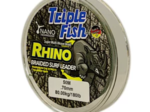 Triple Fish Rhino Braided Surf Leader 50m Green