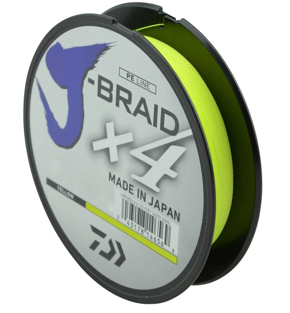 Daiwa J-Braid X4 Yellow 270m