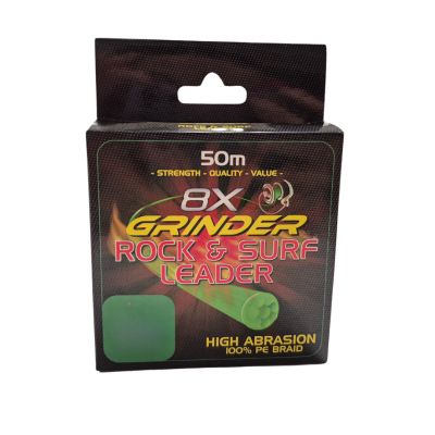 Grinder 8x rock and surf Leader 50m Green
