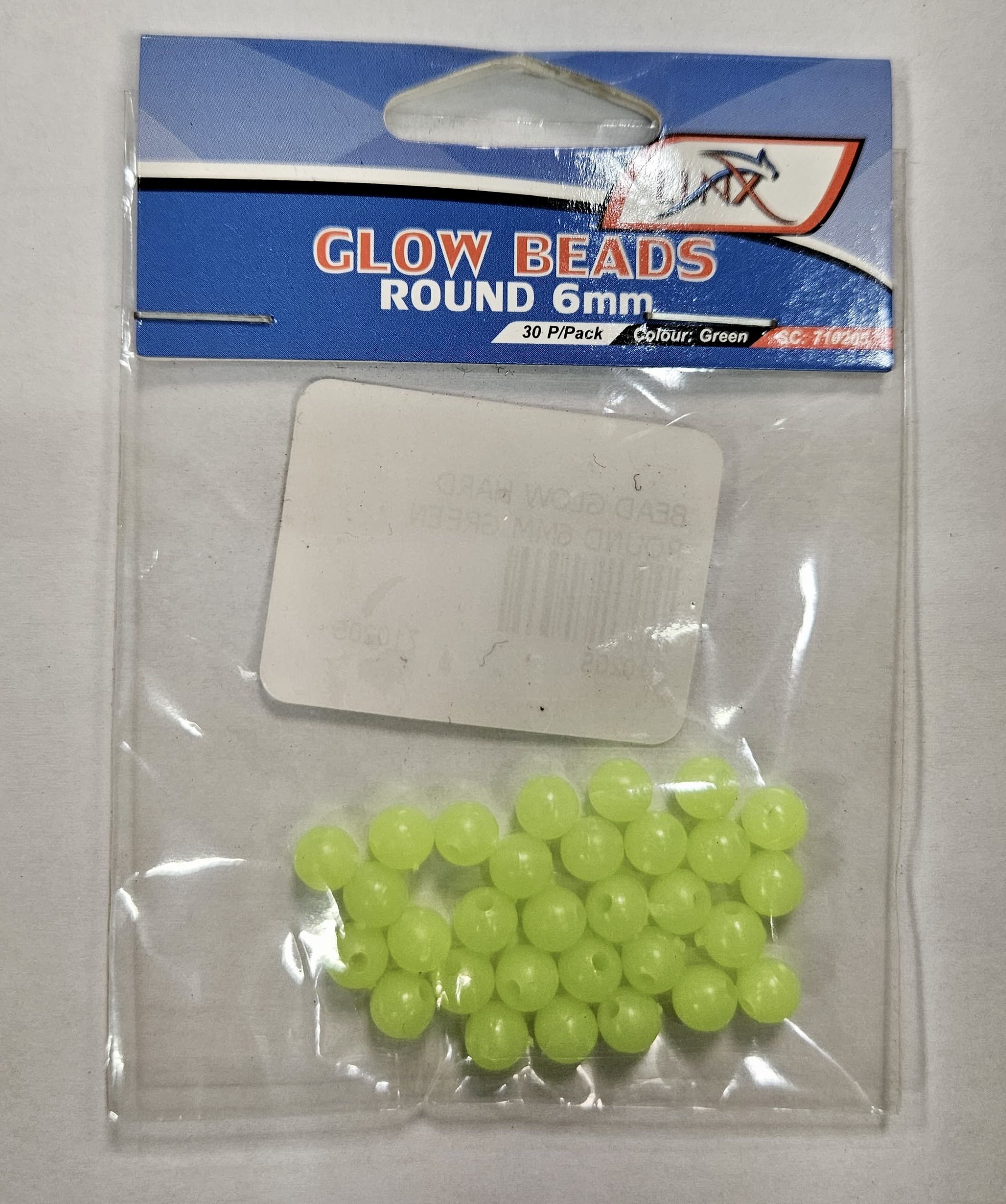Glow Bead Round Green